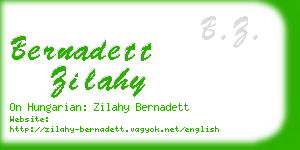 bernadett zilahy business card